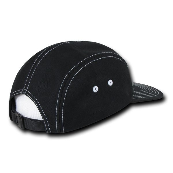 Decky 997 5-Panel Contrast Stitch Racer Racing Jockey Hat Camper Cap Online Sale - Image 4