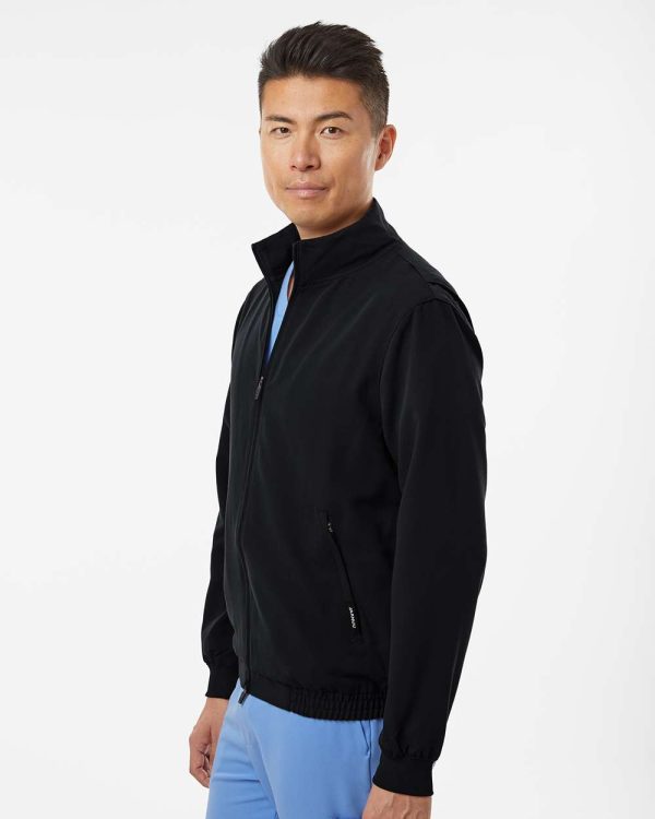Jaanuu Wolfe Everyday Full-Zip 6-Pocket Scrub Jacket M60001 Supply - Image 3