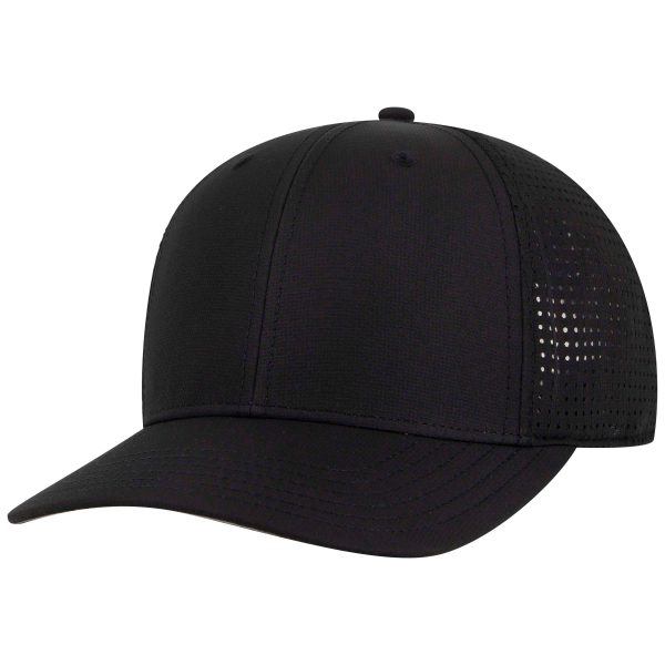 OTTO Cap 27-2 6 Panel Mid Profile Style Baseball Cap, Perforated Hat Online Hot Sale - Image 4