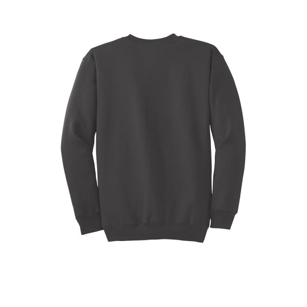Port & Company PC90 Essential Fleece Crewneck Sweatshirt - Charcoal Sale - Image 3