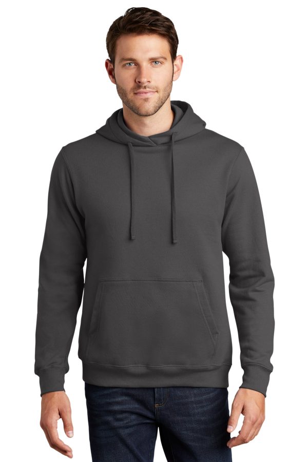 Port & Company PC850H Fan Favorite Fleece Pullover Hooded Sweatshirt - Charcoal Supply