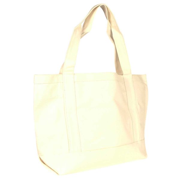Nissun Ramie Cotton Canvas Shopping Tote BSSC Online now - Image 5