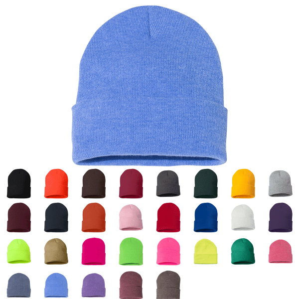 Sportsman SP12 - Beanie, Knit Cap, 12 , Long Beanie, Blank Beanies, Bulk Beanies, Wholesale Beanies - SP12 Supply