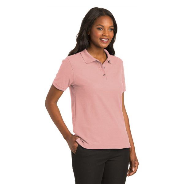 Port Authority L500 Ladies Silk Touch Polo - Light Pink For Sale - Image 2