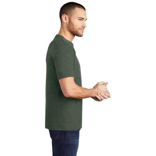 District DM130 Perfect Tri Tee - Heathered Forest Green For Cheap - Image 3