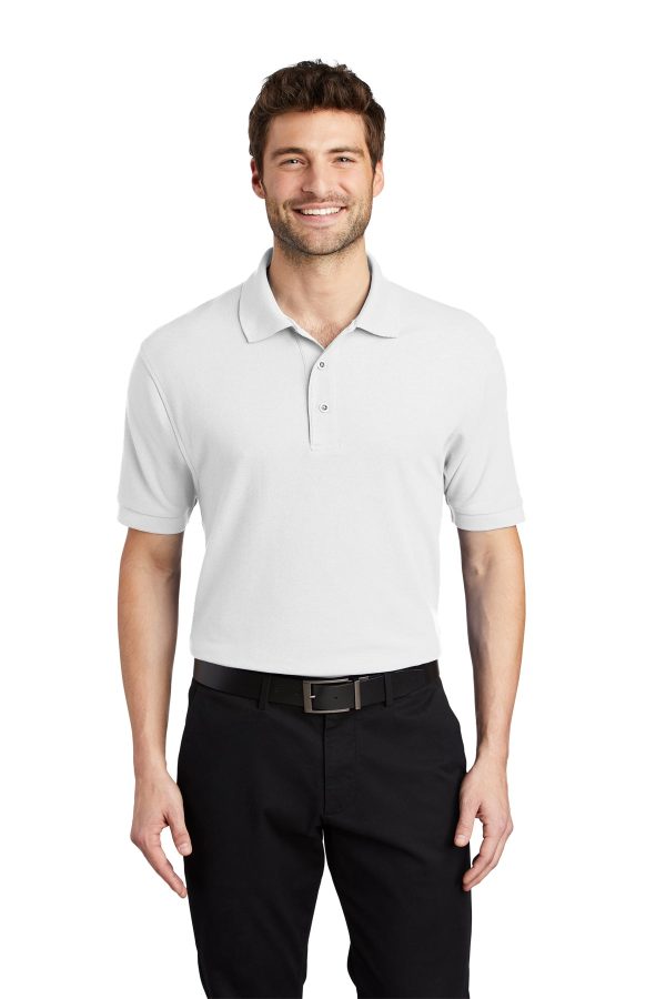 Port Authority K500 Silk Touch Polo - White For Sale