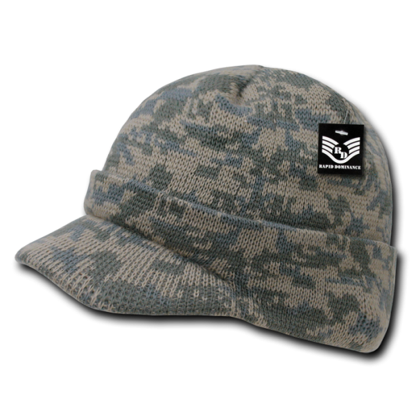 Camo Beanie Jeep Knit Watch Cap Visor GI Military Camouflage - Rapid Dominance R604 Hot on Sale - Image 2