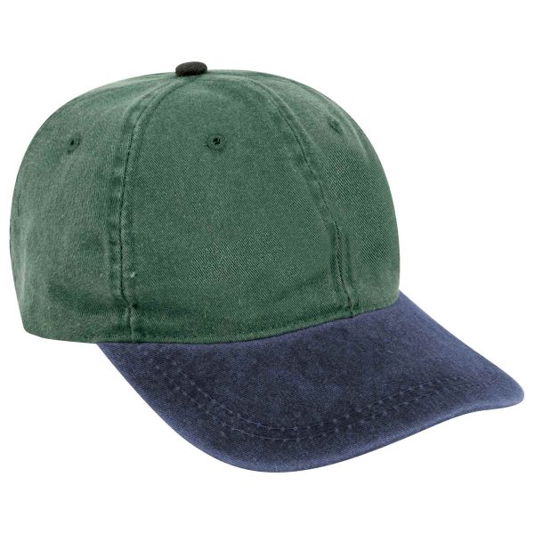 Otto Youth, Kids 6 Panel Low Profile Dad Hat, Garment Washed Pigment Dyed Cotton Cap - 64-219 Online - Image 2