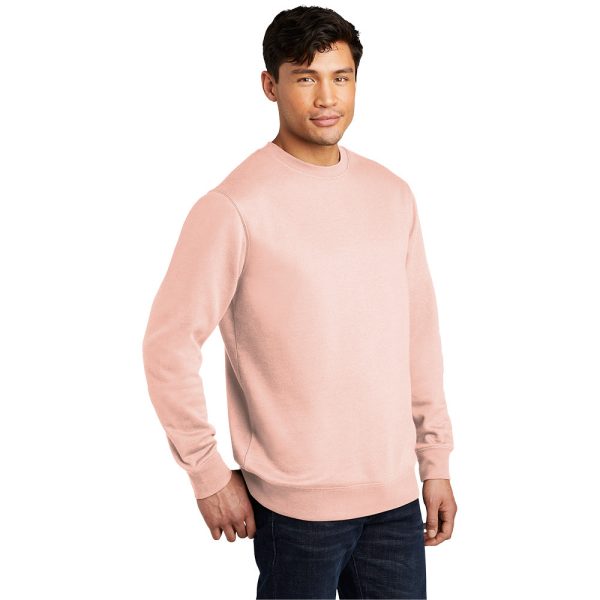 District DT6104 V.I.T. Fleece Crew - Rosewater Pink For Discount - Image 3