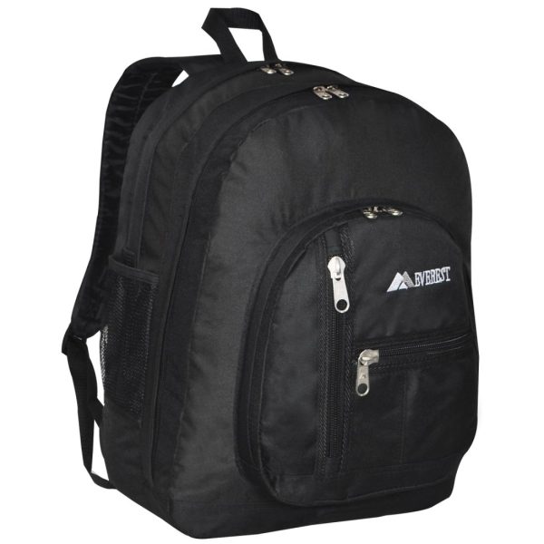 Everest mid-size Double Compartment Backpack with cargo room. Online now