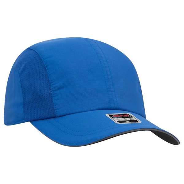 Otto Reflective 6 Panel Running, Sport Hat, Polyester Cap with Reflective Sandwich Visor - 133-1240 For Sale - Image 5