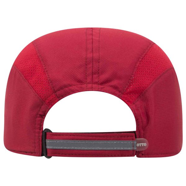 Otto Reflective 6 Panel Running, Sport Hat, Polyester Cap with Reflective Sandwich Visor - 133-1240 For Sale - Image 3